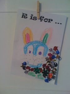 R is for Rabbit at the exhibition